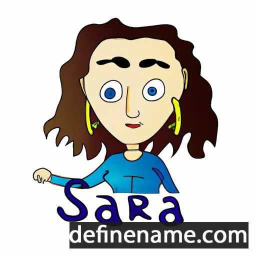 cartoon of the name Saira