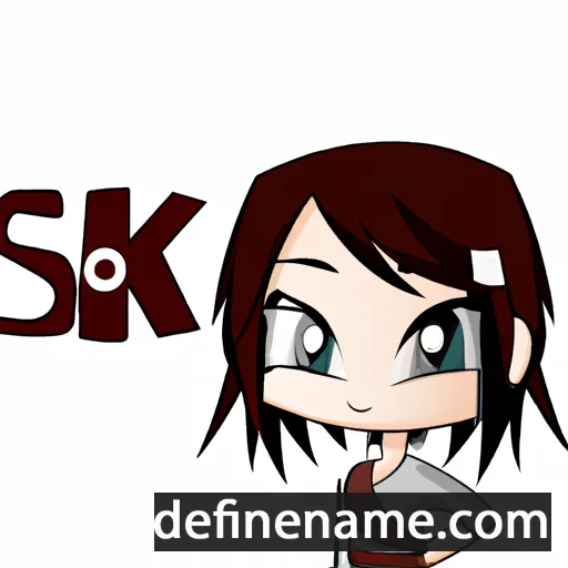 cartoon of the name Saki