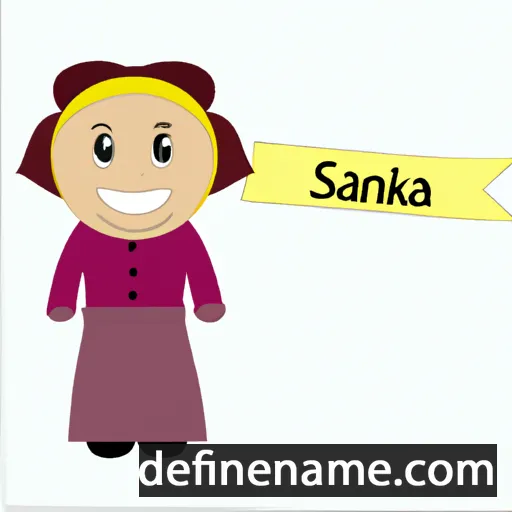 cartoon of the name Sakina