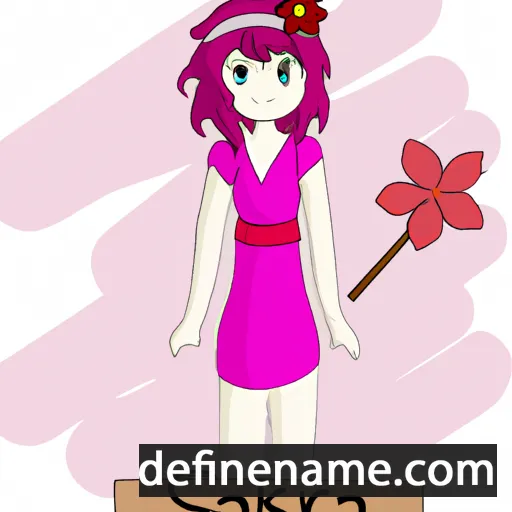 cartoon of the name Sakura