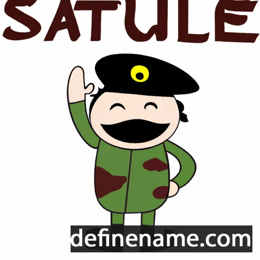 Salute cartoon