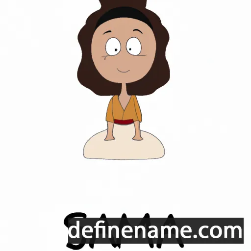 cartoon of the name Samia