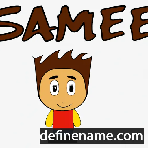 cartoon of the name Samie