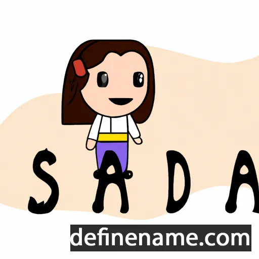 cartoon of the name Sanda