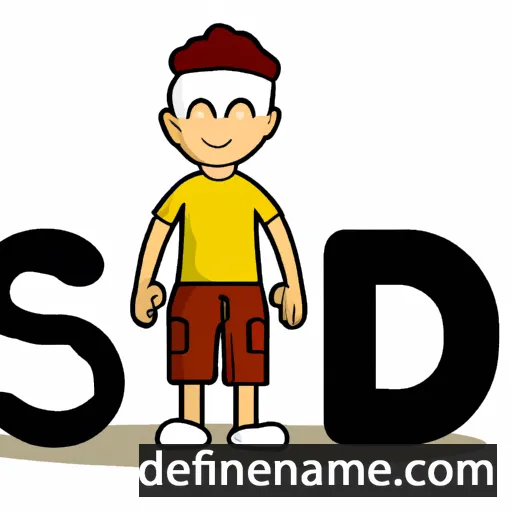 cartoon of the name Sandi