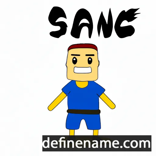 cartoon of the name Sang