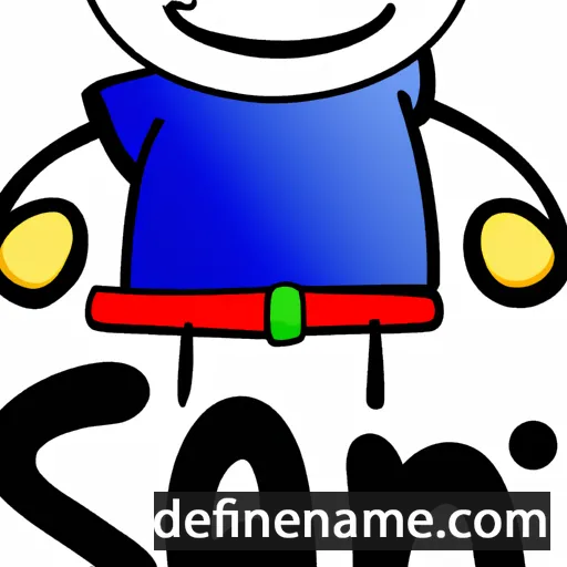 cartoon of the name Sani