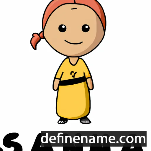 cartoon of the name Sanna