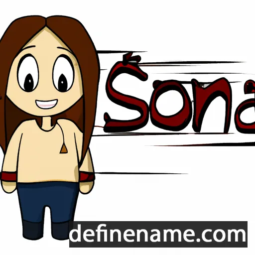 Sanora cartoon