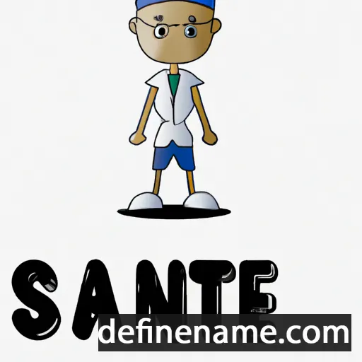 cartoon of the name Sante