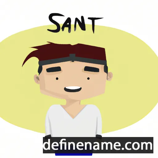 cartoon of the name Santi