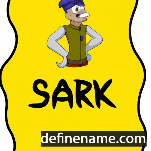 cartoon of the name Sarik