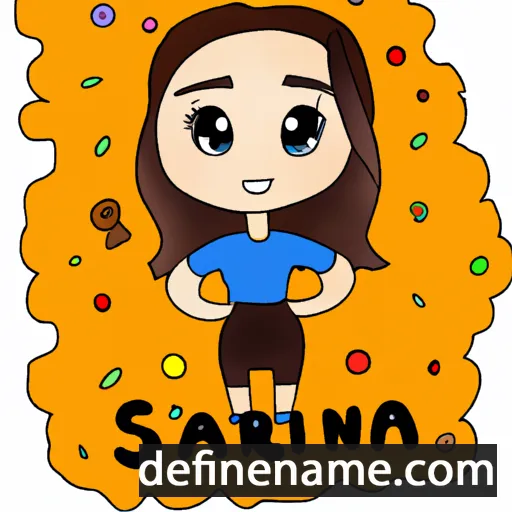 cartoon of the name Sarina