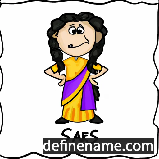 Saris cartoon