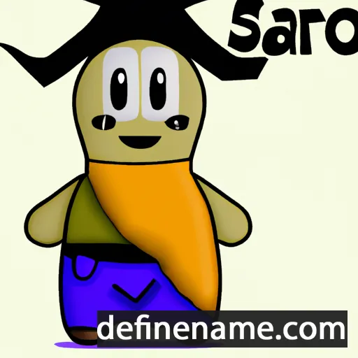 cartoon of the name Saro