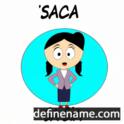 Sascia cartoon