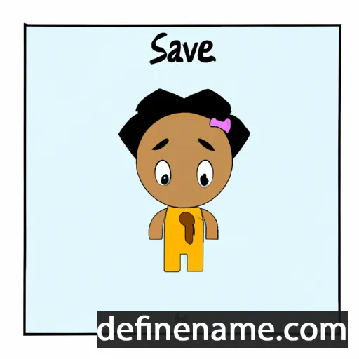 cartoon of the name Savane