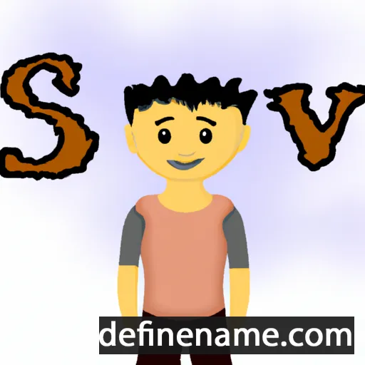 cartoon of the name Savi