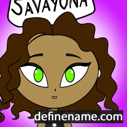 Sayvonna cartoon