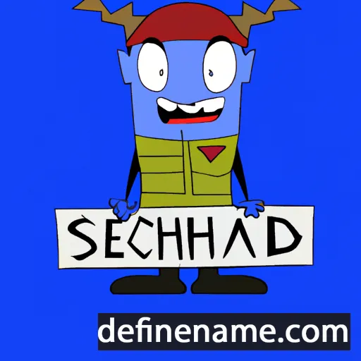 Seasidh cartoon