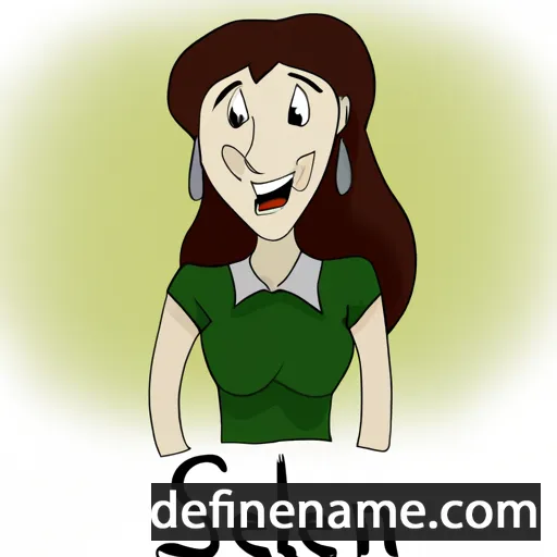 cartoon of the name Selen