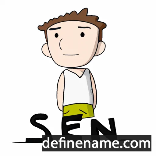 cartoon of the name Sen