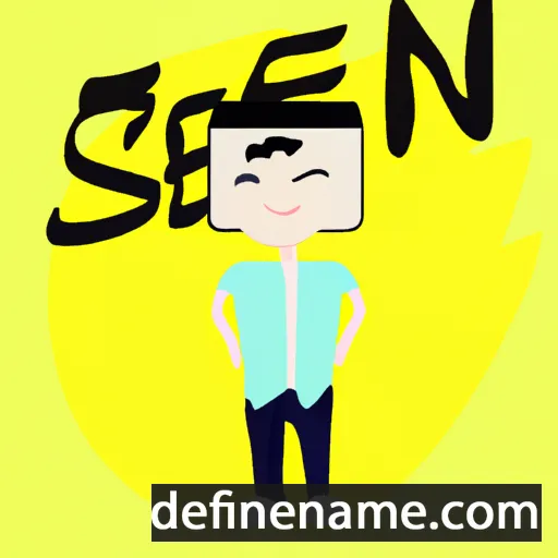 cartoon of the name Sen