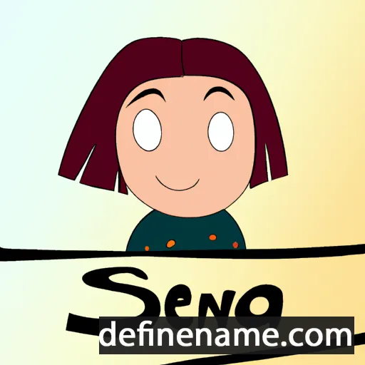 cartoon of the name Sena