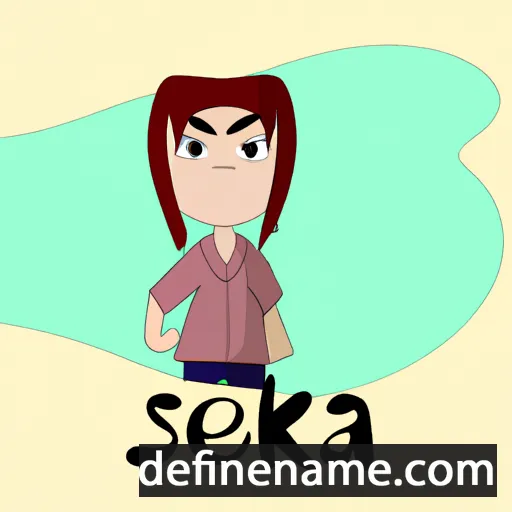 cartoon of the name Senka