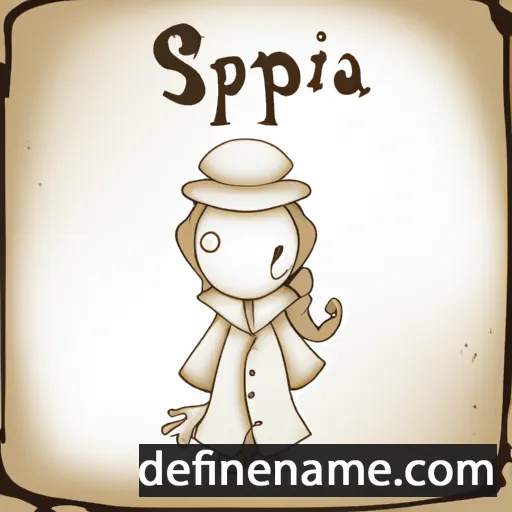 Sepia cartoon