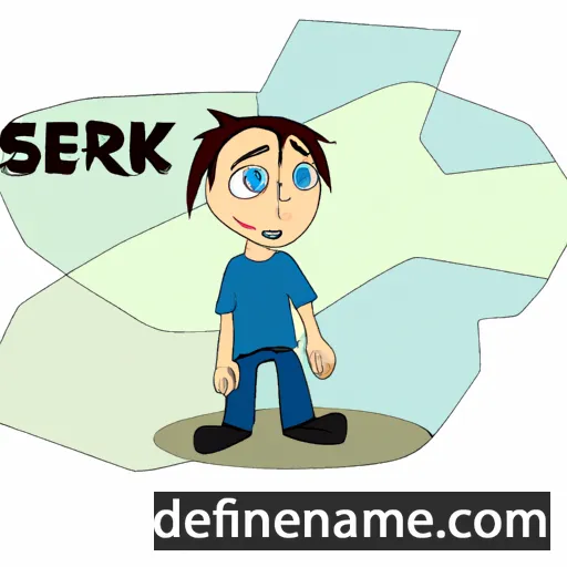 cartoon of the name Serik