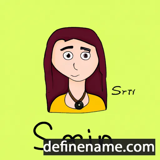 cartoon of the name Serin