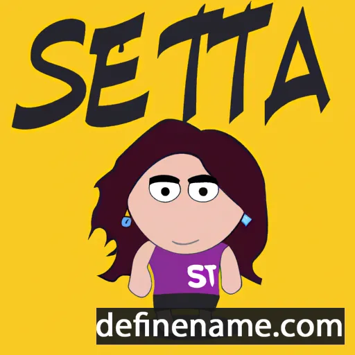 cartoon of the name Setta