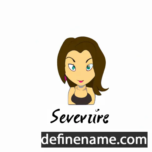 cartoon of the name Severine