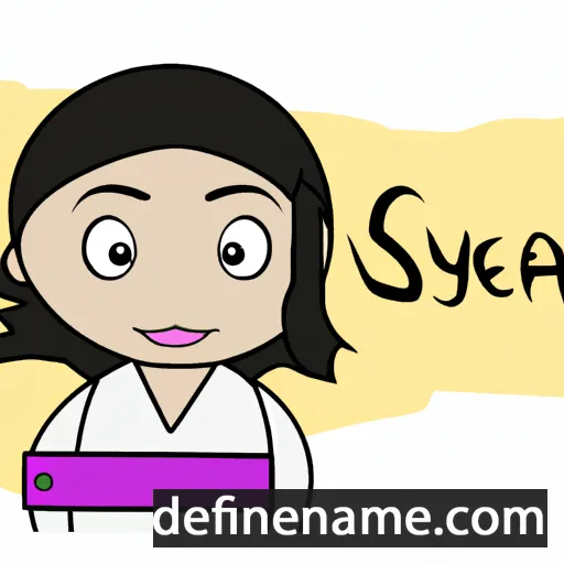 cartoon of the name Seyha