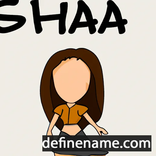 cartoon of the name Sha