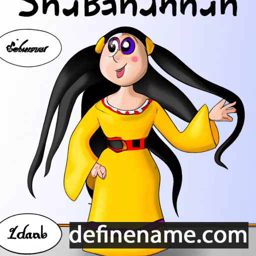 Shahrbanu cartoon