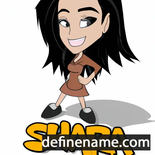 cartoon of the name Shaira