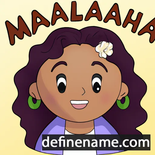 Mahalia cartoon