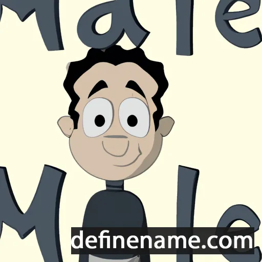 cartoon of the name Manel