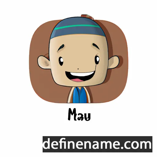 cartoon of the name Manu