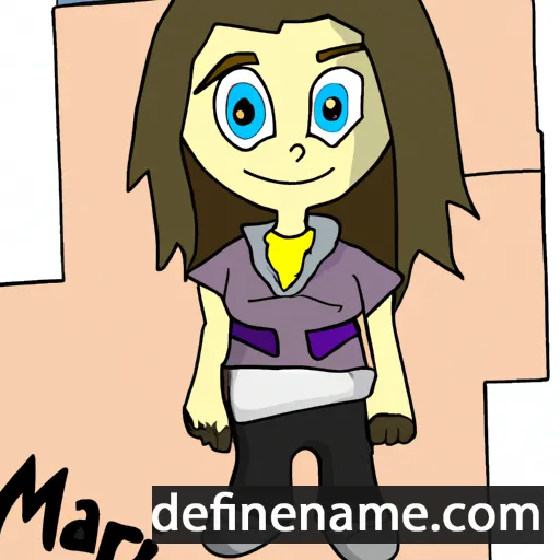 cartoon of the name Mari