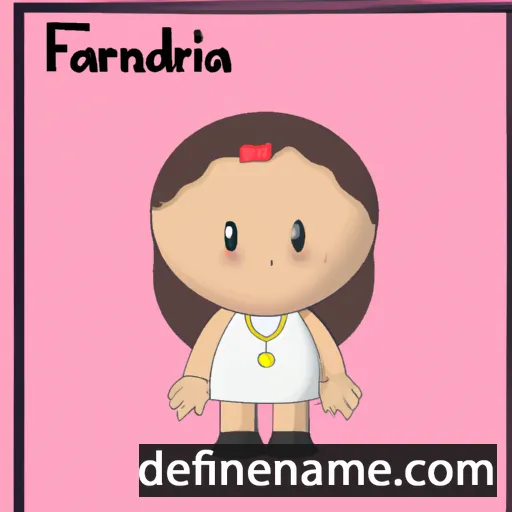 María Fernanda cartoon