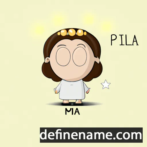 Maria Pia cartoon