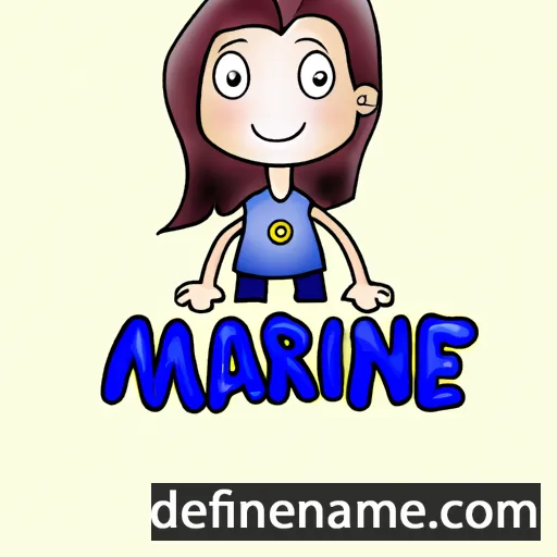 Marine cartoon