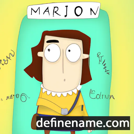 cartoon of the name Marion