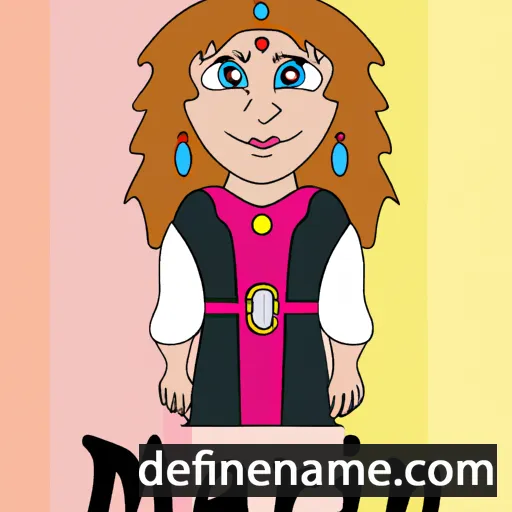 cartoon of the name Marjan