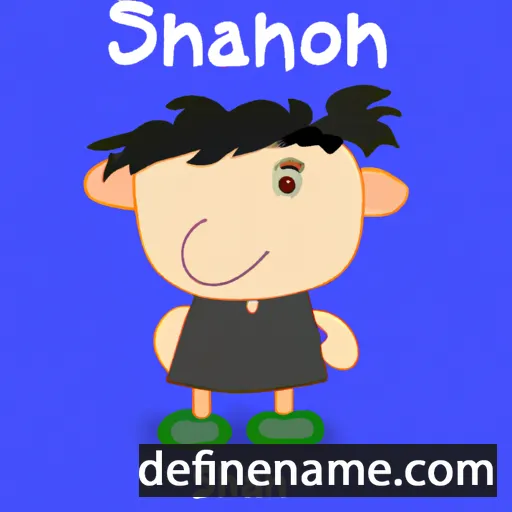 cartoon of the name Shan