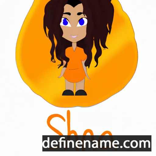 cartoon of the name Shana