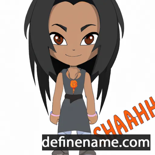 cartoon of the name Shaniya